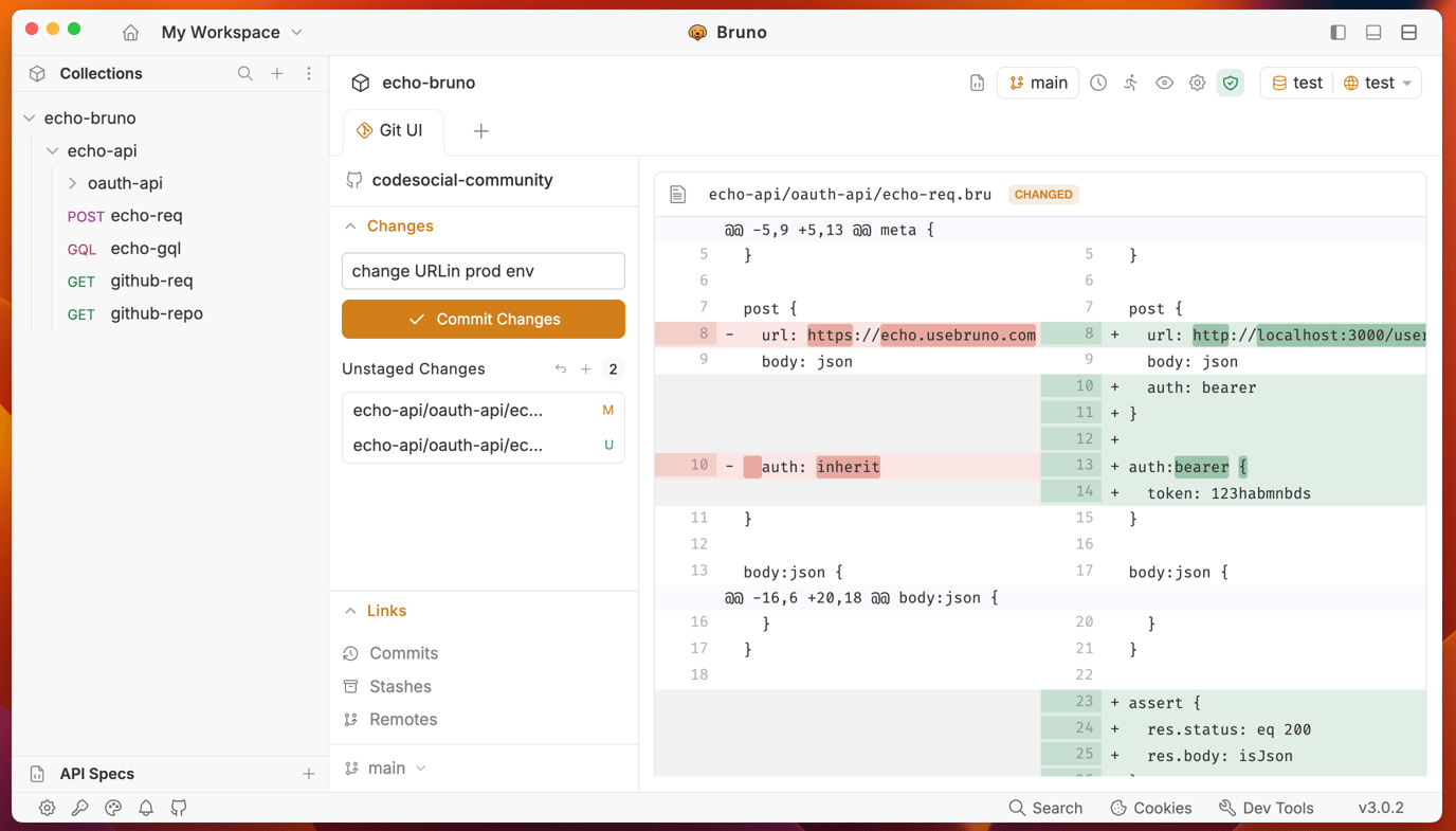 From Local to GitHub: Version Control in Bruno Made Easy