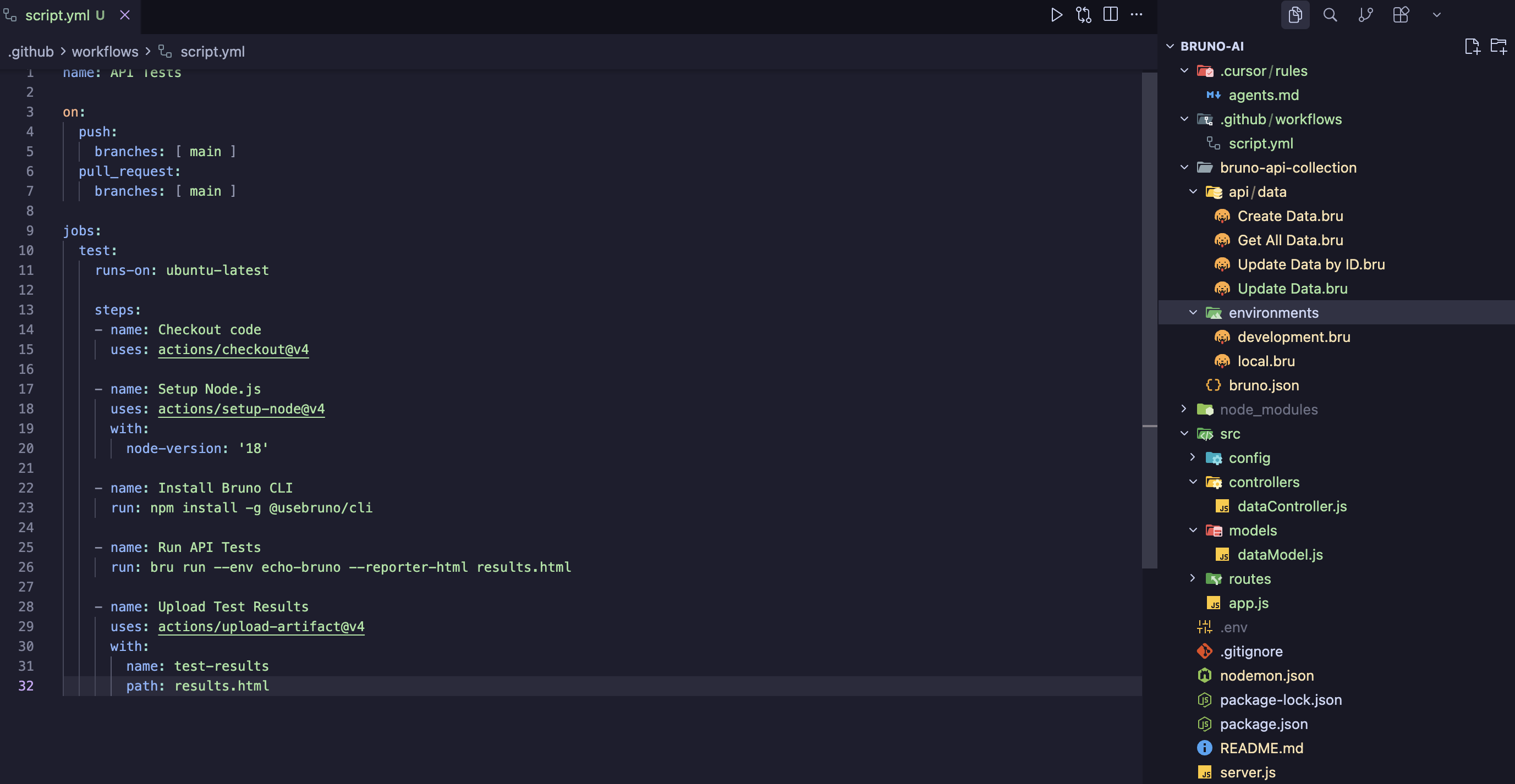 Automate API Development Workflow with Bruno and Cursor AI