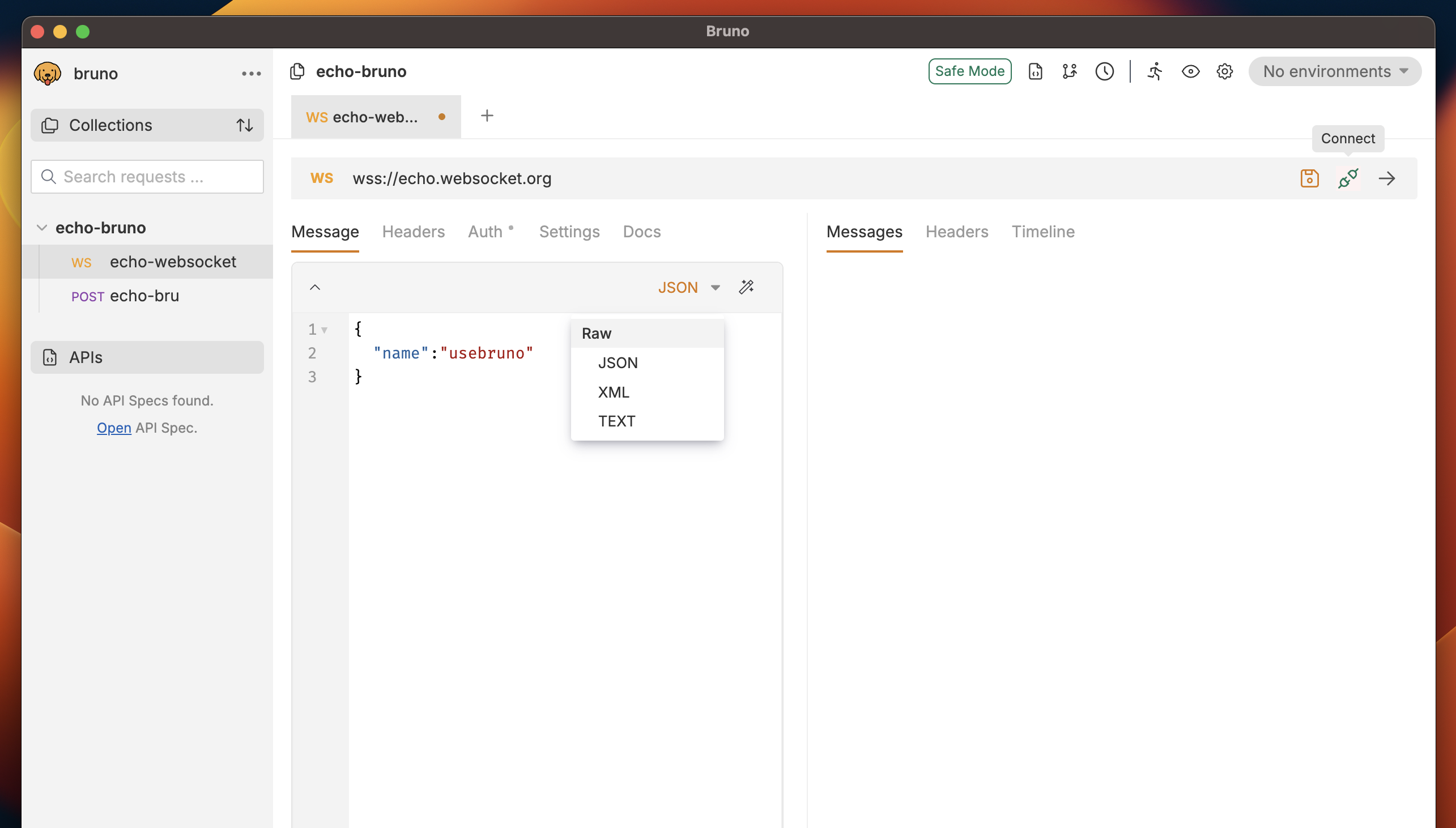 websocket-interface